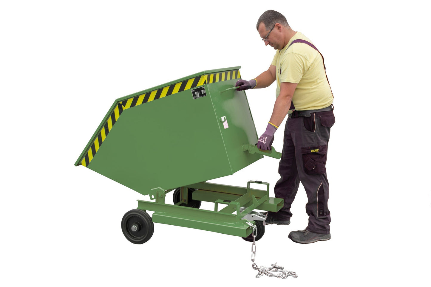 Kastenwagen KW - ET 400, lackiert, Resedagrün - Staplertechnik24 - 4438 - 04 - 0000 - 4