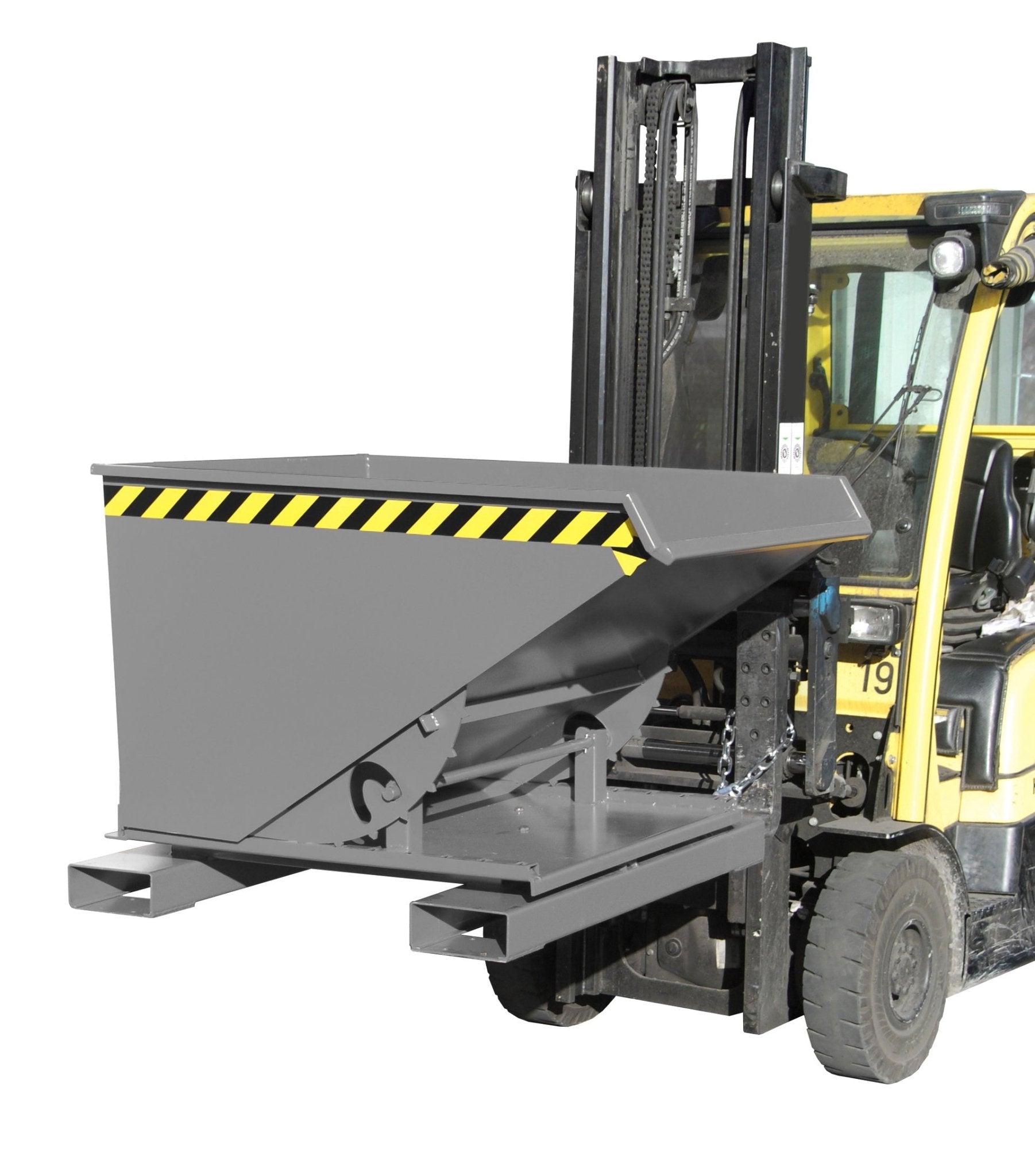 Kippbehälter 3S 600, lackiert, Mausgrau - Staplertechnik24 - 4498 - 71 - 0000 - 5