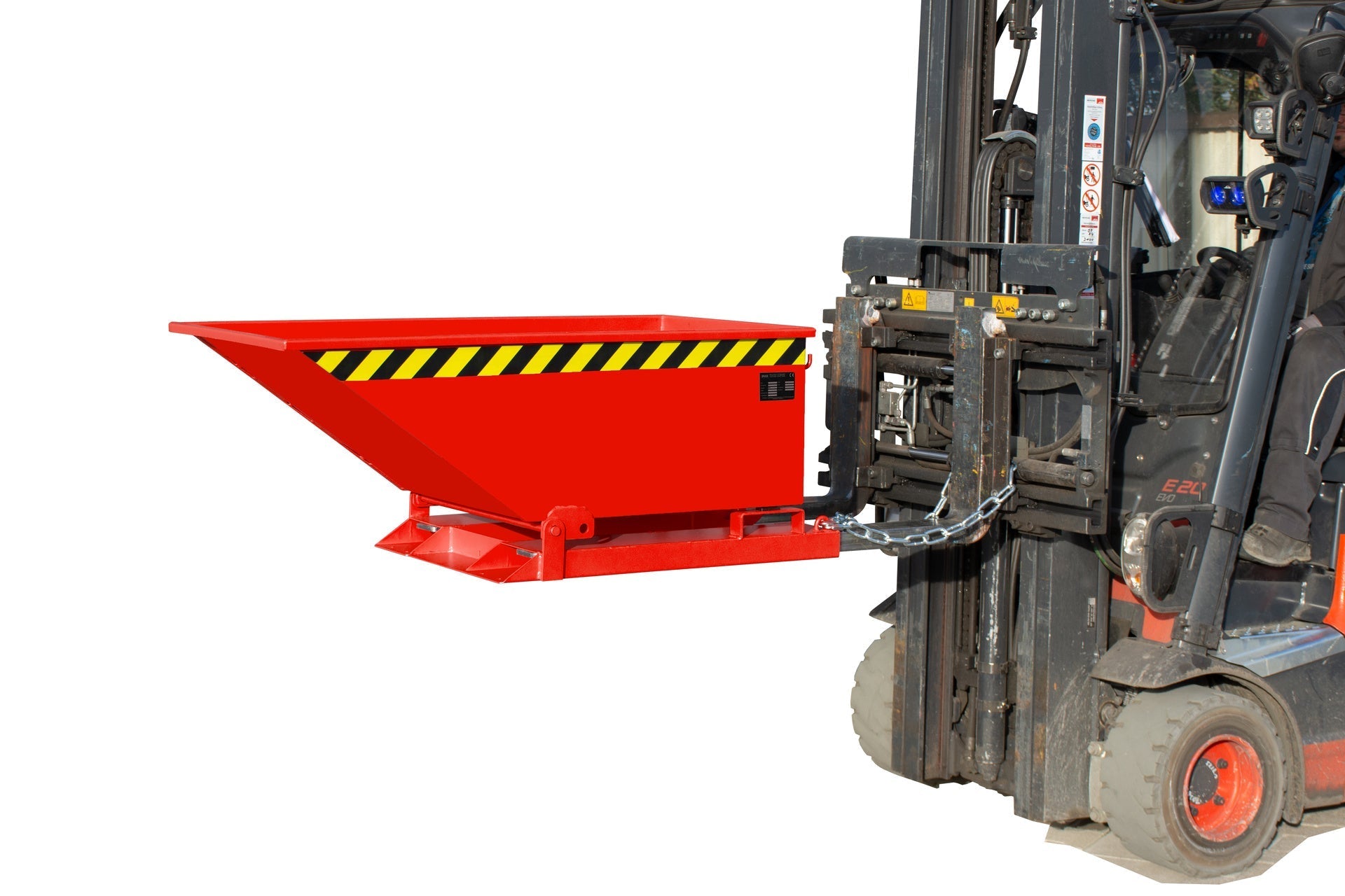Kippmulde KN 250, lackiert, Feuerrot - Staplertechnik24 - 4541 - 06 - 0000 - 2