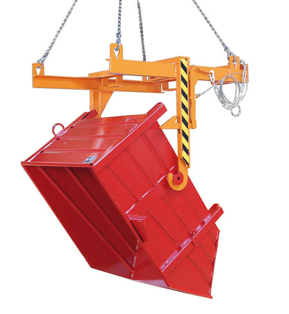 Kipptraverse für Baustoffbehälter BBT, lackiert, Gelborange - Staplertechnik24 - 4511 - 08 - 0000 - 1