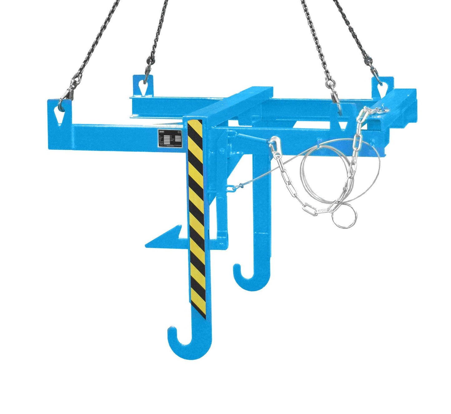 Kipptraverse für Baustoffbehälter BBT, lackiert, Lichtblau - Staplertechnik24 - 4511 - 08 - 0000 - 3