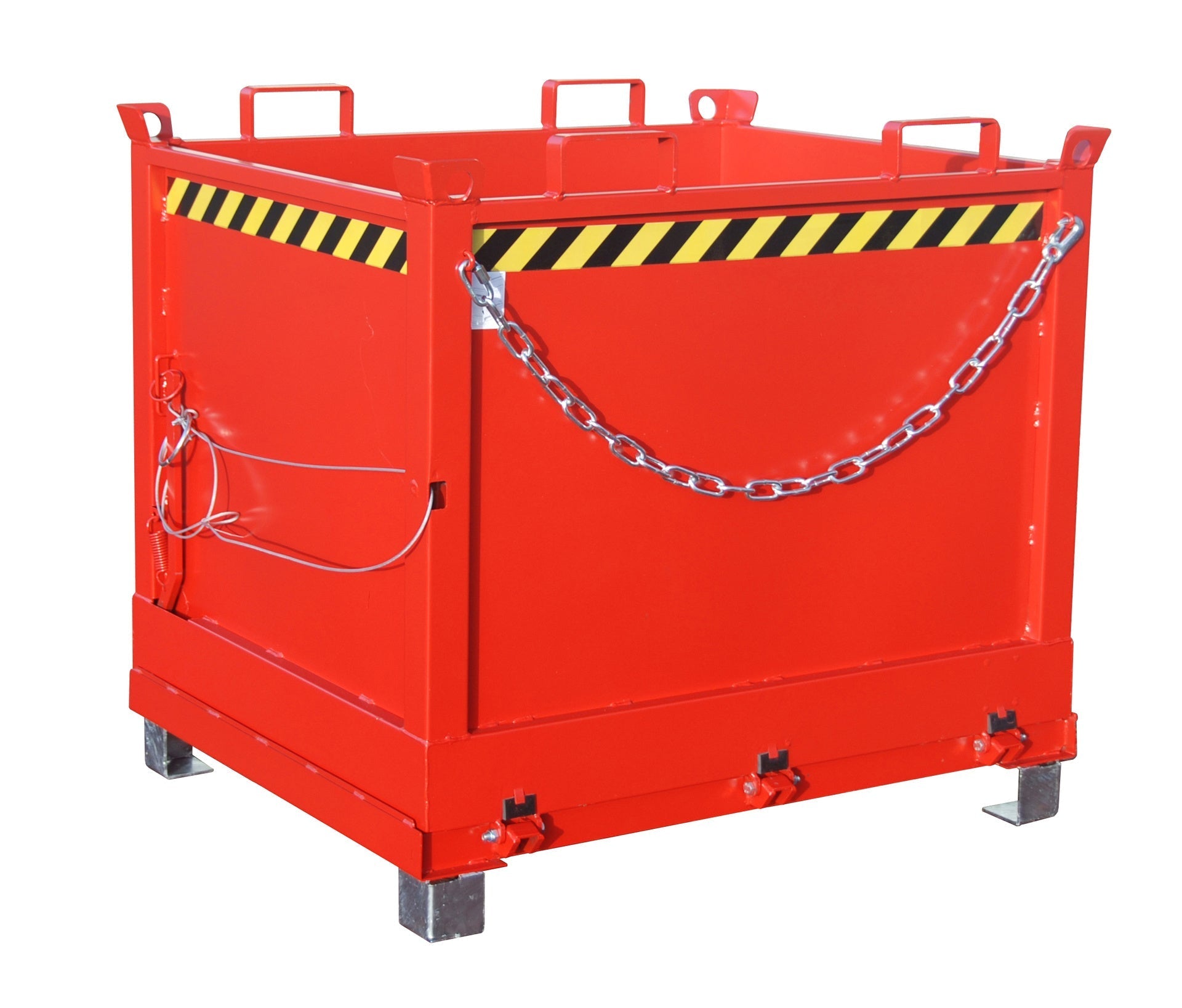 Klappbodenbehälter FB 1000, lackiert, Feuerrot - Staplertechnik24 - 4417 - 33 - 6000 - 2