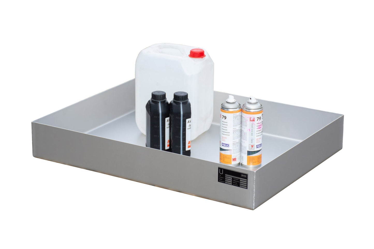 Kleingebindewanne für Paletten KGW - P 2 V4A, Edelstahl 1.4571 - Staplertechnik24 - 4473 - 75 - 0000 - 11