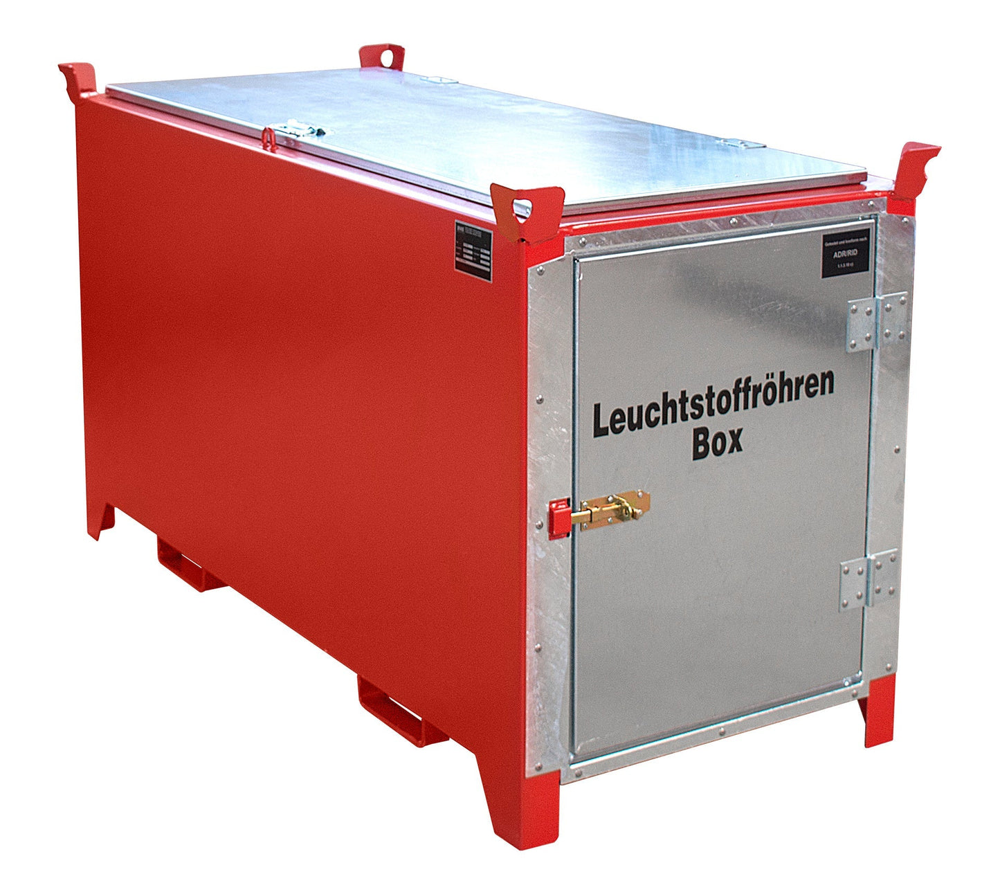 Leuchtstoffröhren - Box SL - D 150, lackiert, Feuerrot - Staplertechnik24 - 4422 - 03 - 0000 - 2
