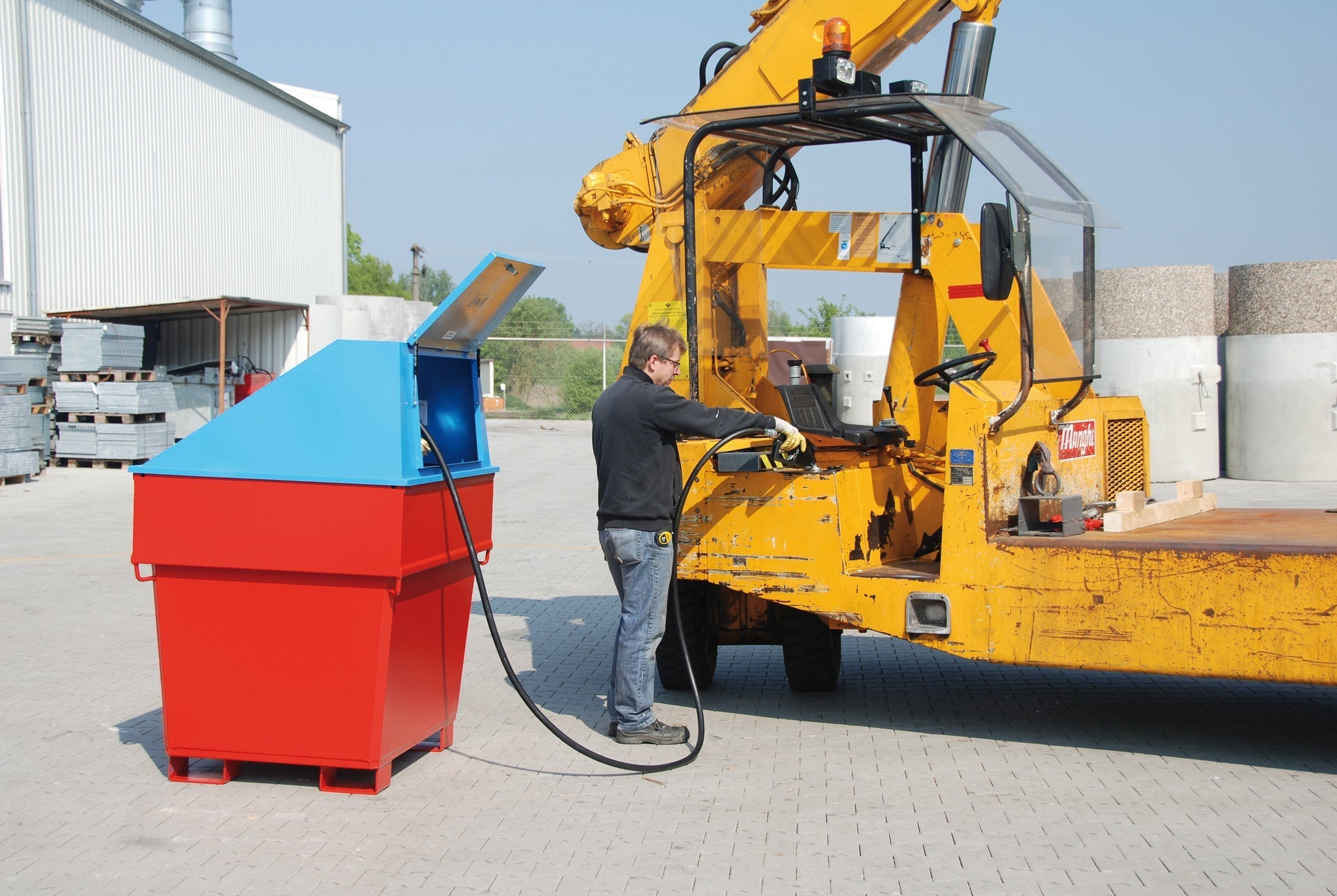 MobiCont MD 800, lackiert, Feuerrot - Staplertechnik24 - 4436 - 18 - 0000 - 2