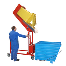 Mülltonnen - Kippstation MKS - 230V, lackiert, Feuerrot - Staplertechnik24 - 4476 - 10 - 0000 - 2