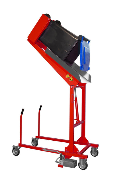 Mülltonnen - Kippstation MKS - F, lackiert, Feuerrot - Staplertechnik24 - 4476 - 07 - 0000 - 2