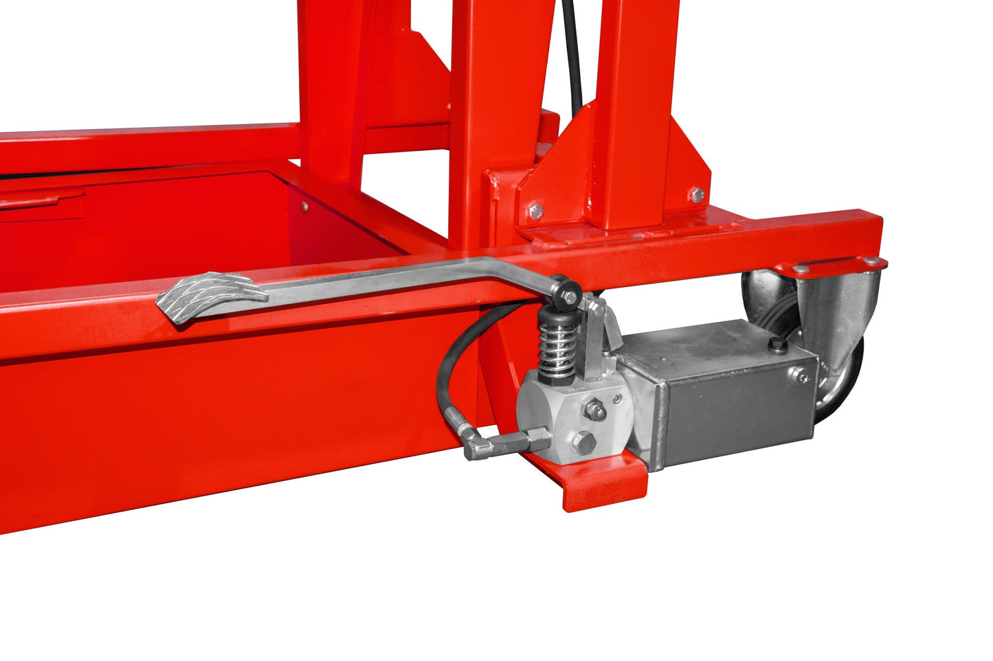 Mülltonnen - Kippstation MKS - F, lackiert, Feuerrot - Staplertechnik24 - 4476 - 07 - 0000 - 2