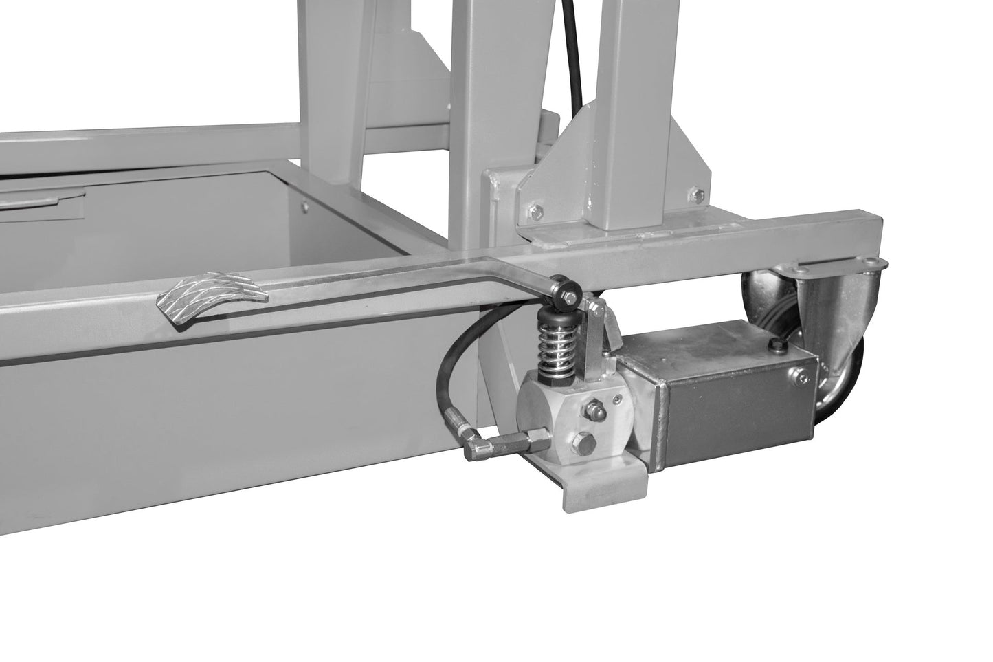 Mülltonnen - Kippstation MKS - F, lackiert, Mausgrau - Staplertechnik24 - 4476 - 07 - 0000 - 5