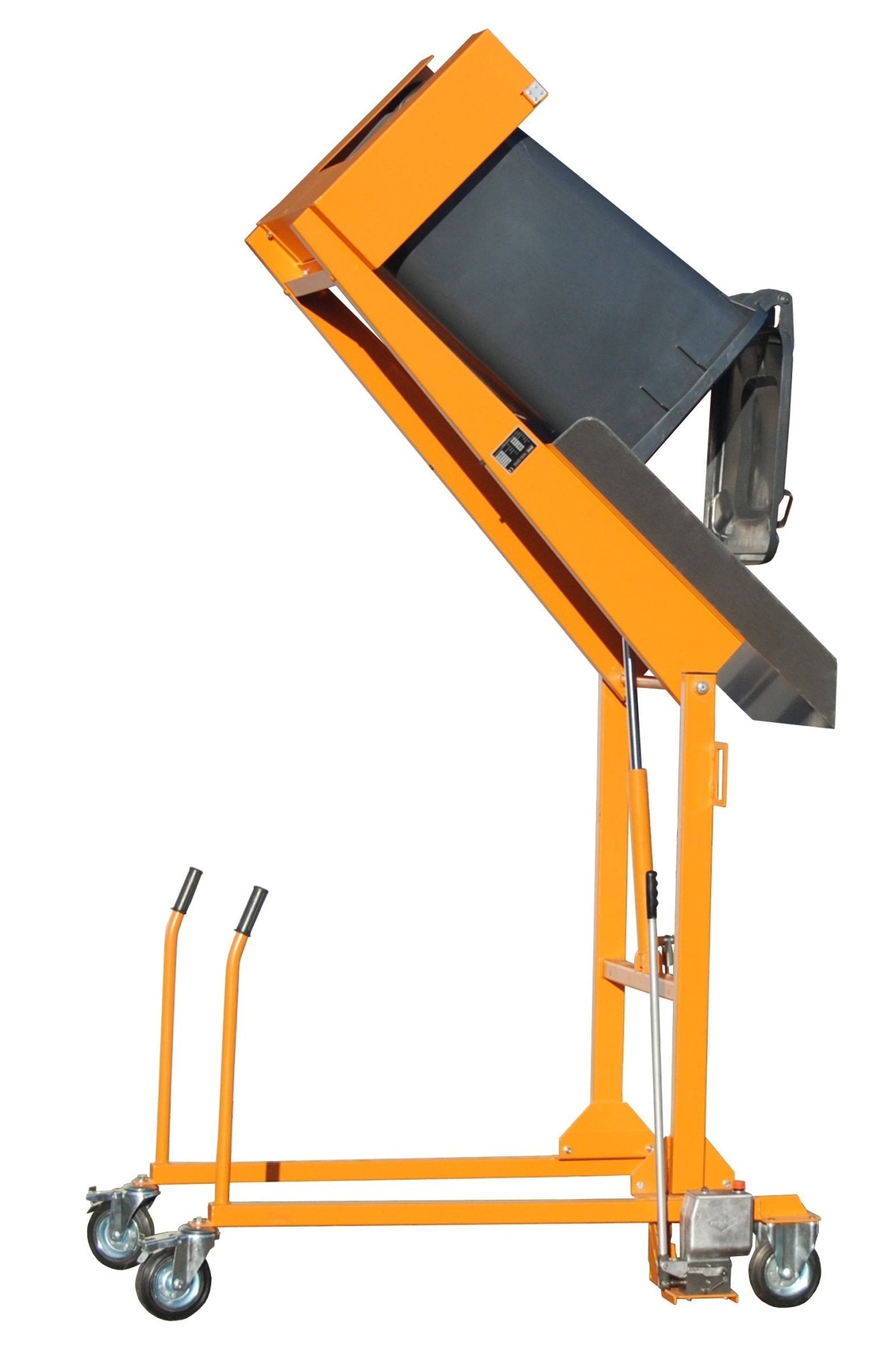 Mülltonnen - Kippstation MKS - H, lackiert, Gelborange - Staplertechnik24 - 4476 - 08 - 0000 - 1