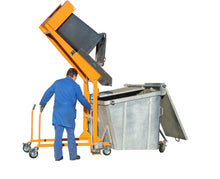 Mülltonnen - Kippstation MKS - H, lackiert, Gelborange - Staplertechnik24 - 4476 - 08 - 0000 - 1