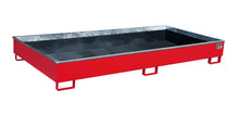 Regalwanne mit PE - Einsatz Regalwanne RW 2700 - 2 PE, lackiert, Feuerrot - Staplertechnik24 - 4518 - 54 - 0000 - 2