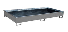 Regalwanne mit PE - Einsatz Regalwanne RW 2700 - 2 PE, lackiert, Mausgrau - Staplertechnik24 - 4518 - 54 - 0000 - 5