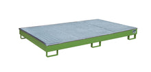 Regalwanne mit PE - Einsatz Regalwanne RW - GR 2200 - 1 PE, lackiert, Resedagrün - Staplertechnik24 - 4518 - 62 - 0000 - 4