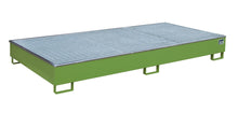 Regalwanne mit PE - Einsatz Regalwanne RW - GR 2700 - 2 PE, lackiert, Resedagrün - Staplertechnik24 - 4518 - 58 - 0000 - 4