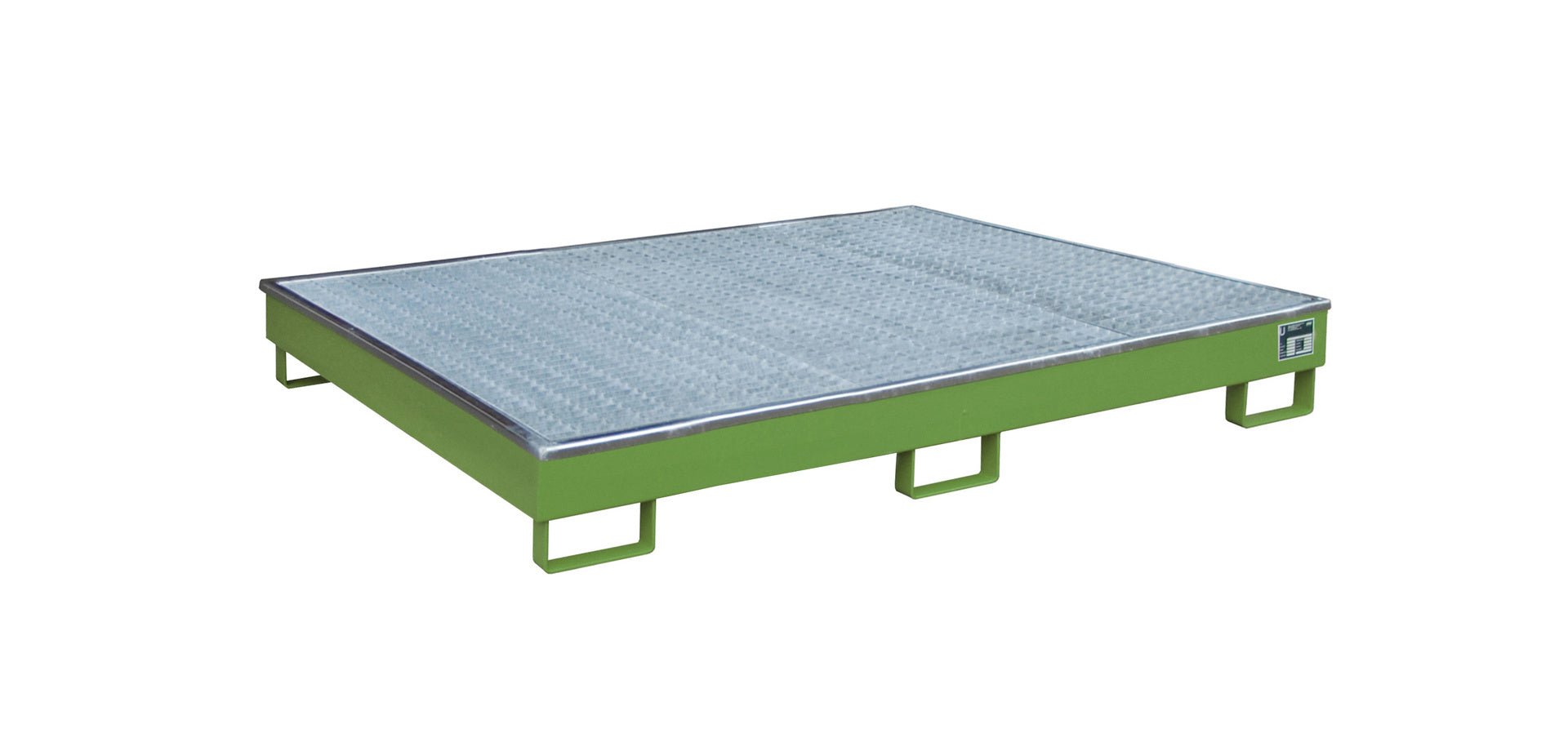 Regalwanne mit PE - Einsatz Regalwanne RW - GR 1800 PE, lackiert, Resedagrün - Staplertechnik24 - 4518 - 56 - 0000 - 4