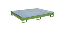 Regalwanne mit PE - Einsatz Regalwanne RW - GR 1800 PE, lackiert, Resedagrün - Staplertechnik24 - 4518 - 56 - 0000 - 4
