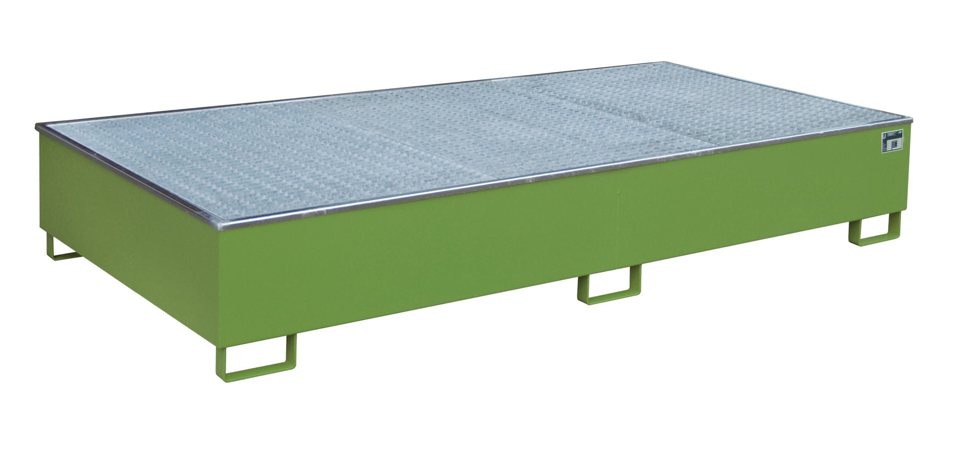 Regalwanne mit PE - Einsatz Regalwanne RW - GR 2700 - 3 PE, lackiert, Resedagrün - Staplertechnik24 - 4518 - 59 - 0000 - 4