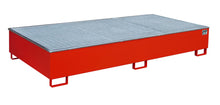 Regalwanne mit PE - Einsatz Regalwanne RW - GR 2700 - 3 PE, lackiert, Feuerrot - Staplertechnik24 - 4518 - 59 - 0000 - 2