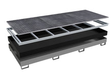 Regalwanne mit PE - Einsatz Regalwanne RW - GR 3300 - 2 PE, lackiert, Mausgrau - Staplertechnik24 - 4518 - 77 - 0000 - 5