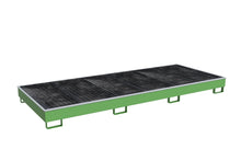Regalwanne mit PE - Einsatz Regalwanne RW - GR 3300 - 2 PE, lackiert, Resedagrün - Staplertechnik24 - 4518 - 77 - 0000 - 4