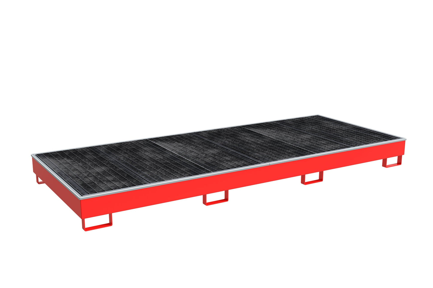 Regalwanne mit PE - Einsatz Regalwanne RW - GR 3300 - 2 PE, lackiert, Feuerrot - Staplertechnik24 - 4518 - 77 - 0000 - 2