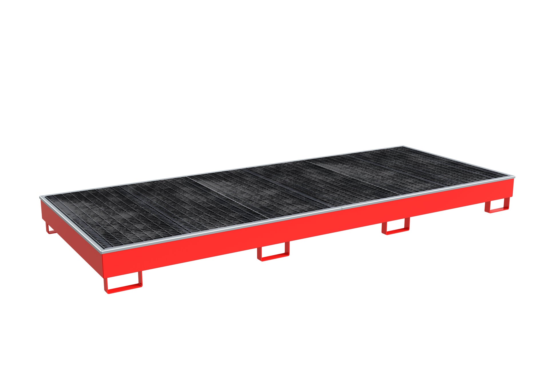 Regalwanne mit PE - Einsatz Regalwanne RW - GR 3300 - 2 PE, lackiert, Feuerrot - Staplertechnik24 - 4518 - 77 - 0000 - 2