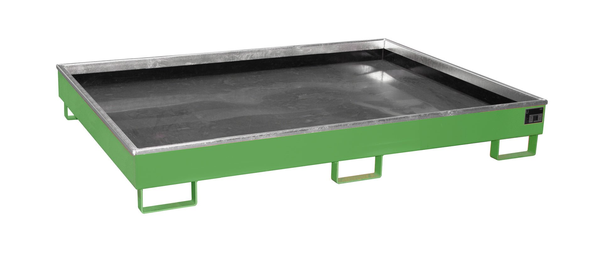 Regalwanne mit PE - Einsatz Regalwanne RW 1800 PE, lackiert, Resedagrün - Staplertechnik24 - 4518 - 52 - 0000 - 4