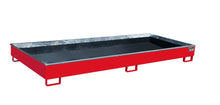 Regalwanne mit PE - Einsatz Regalwanne RW 3300 - 2 PE, lackiert, Feuerrot - Staplertechnik24 - 4518 - 76 - 0000 - 2