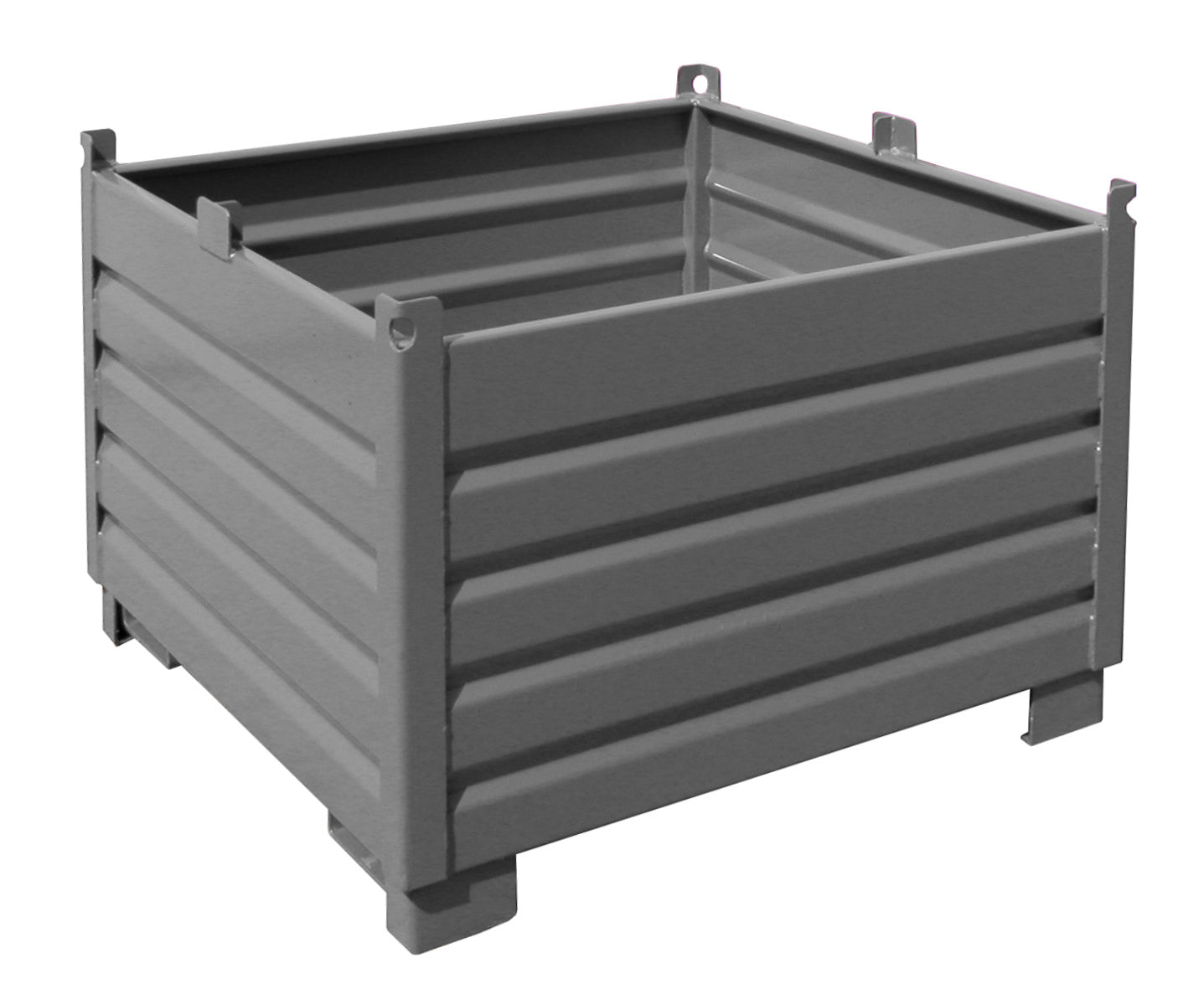 Sammelbehälter - System SBS 1000, lackiert, Mausgrau - Staplertechnik24 - 4511 - 02 - 0000 - 5