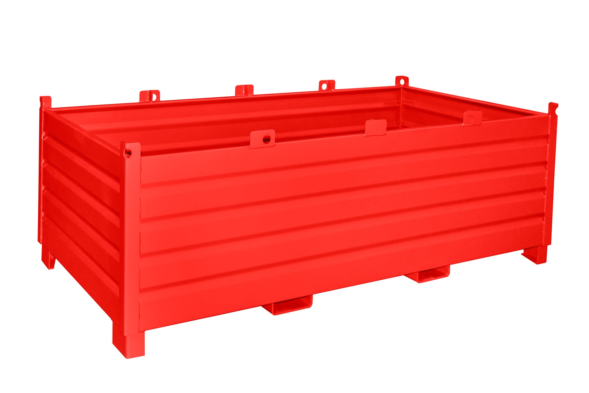 Sammelbehälter - System SBS 2000, lackiert, Feuerrot - Staplertechnik24 - 4511 - 03 - 0000 - 2