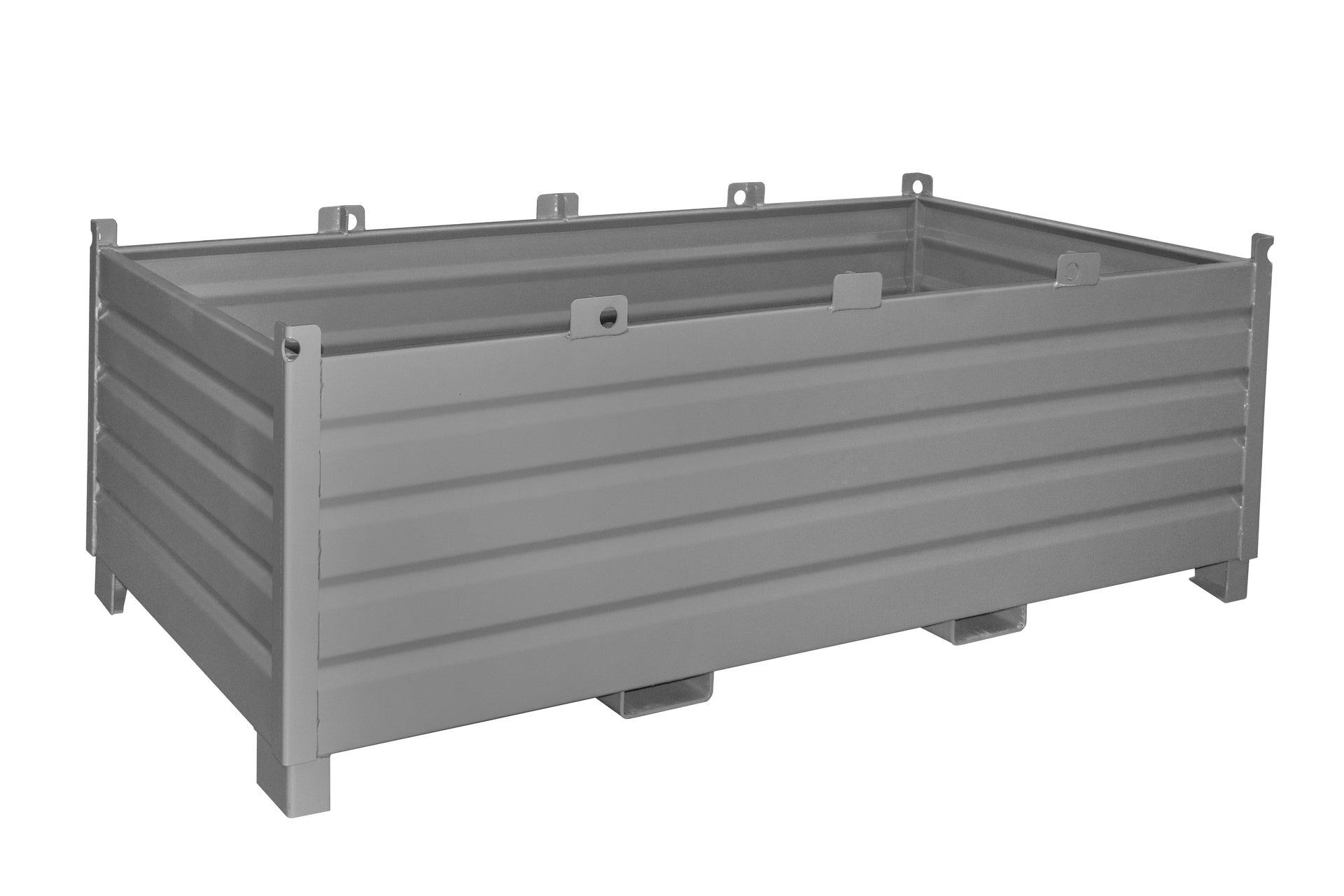 Sammelbehälter - System SBS 2000, lackiert, Mausgrau - Staplertechnik24 - 4511 - 03 - 0000 - 5