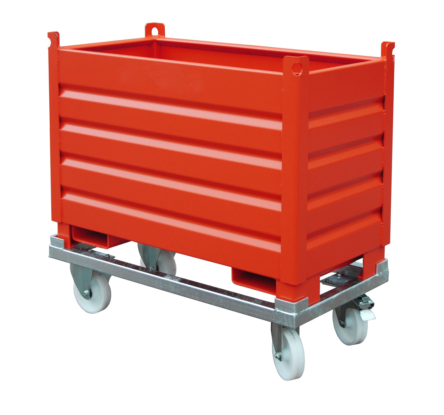 Sammelbehälter - System SBS 500, lackiert, Feuerrot - Staplertechnik24 - 4511 - 01 - 0000 - 2