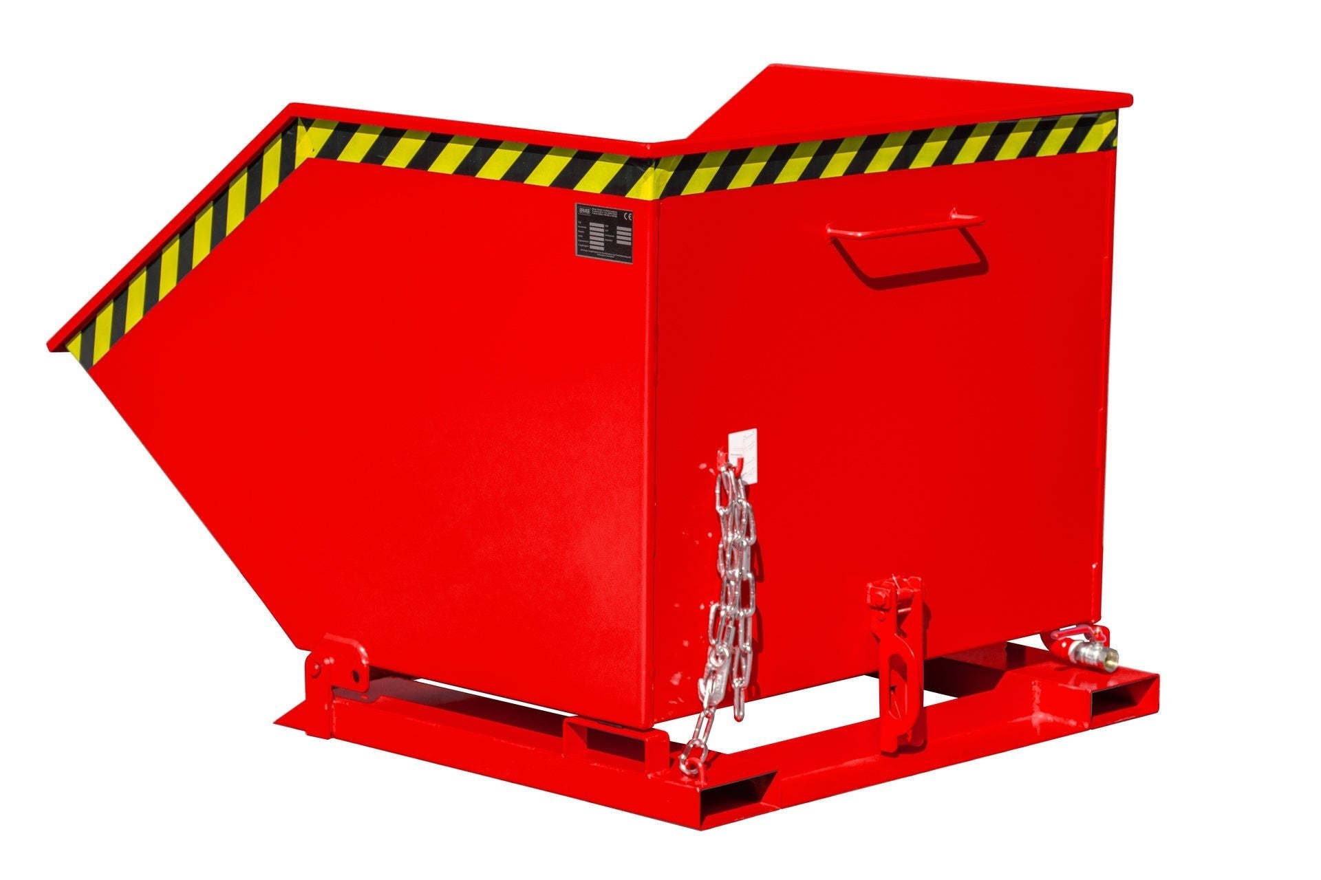 Späne - Kippmulde SKK 1000, lackiert, Feuerrot - Staplertechnik24 - 4541 - 12 - 0000 - 2