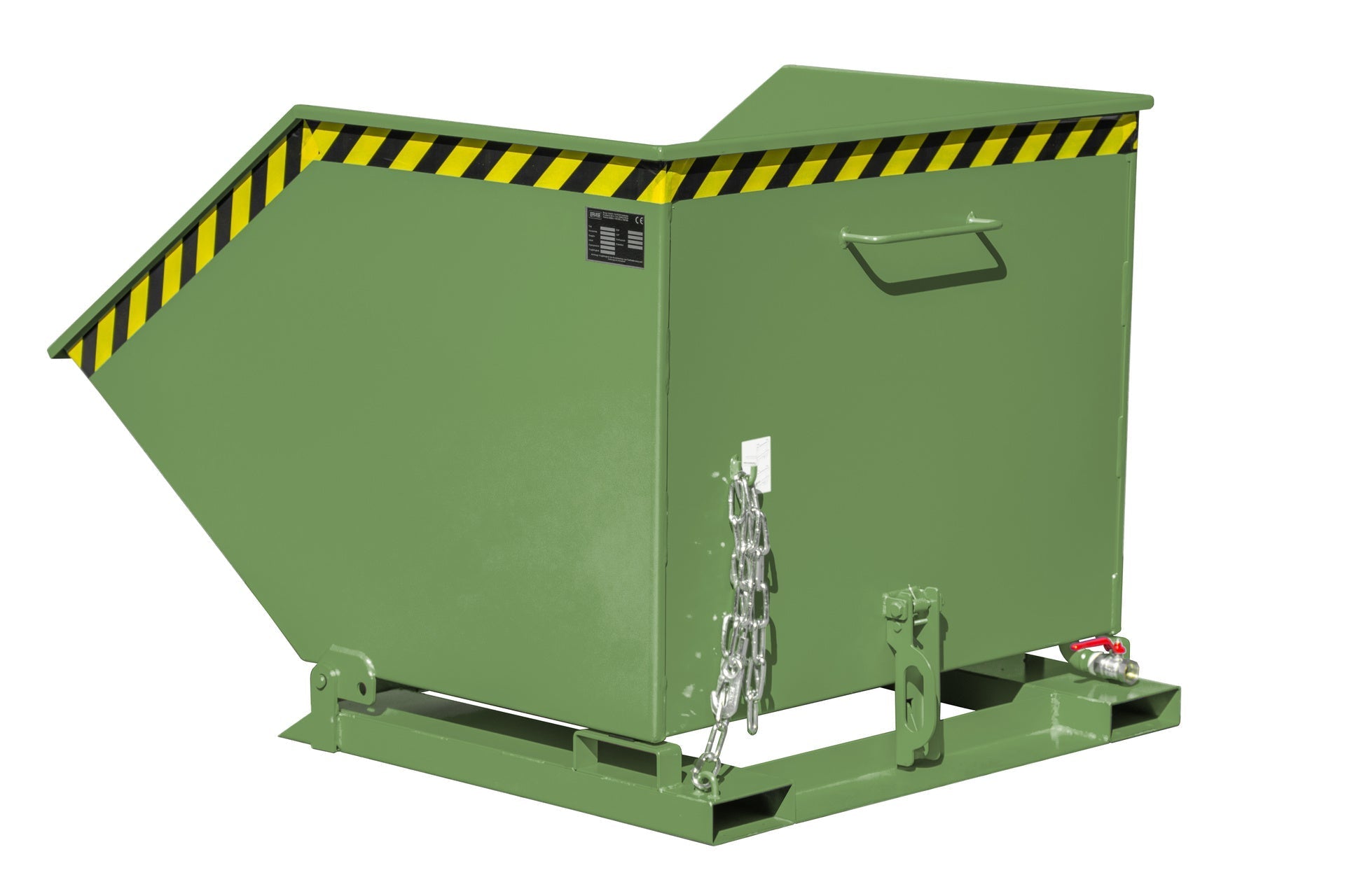 Späne - Kippmulde SKK 1000, lackiert, Resedagrün - Staplertechnik24 - 4541 - 12 - 0000 - 4