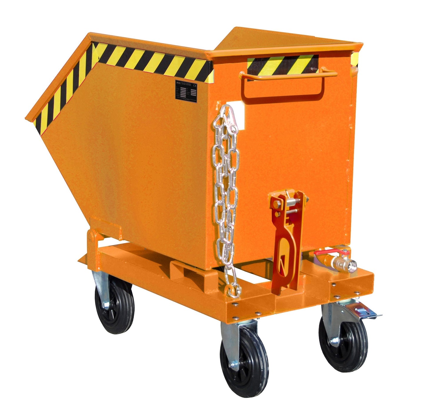 Späne - Kippmulde SKK 250, lackiert, Gelborange - Staplertechnik24 - 4541 - 08 - 0000 - 1