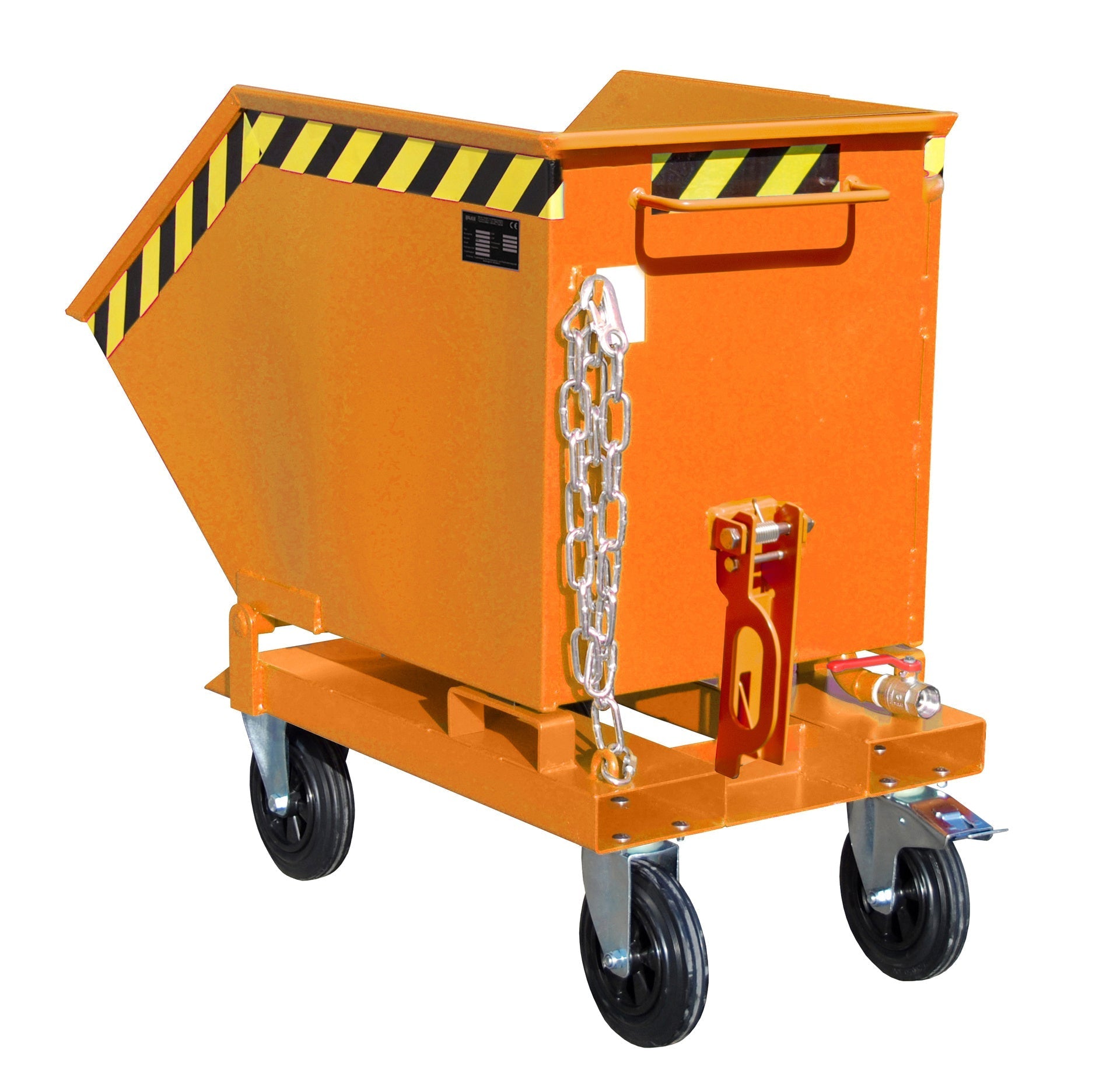 Späne - Kippmulde SKK 250, lackiert, Gelborange - Staplertechnik24 - 4541 - 08 - 0000 - 1