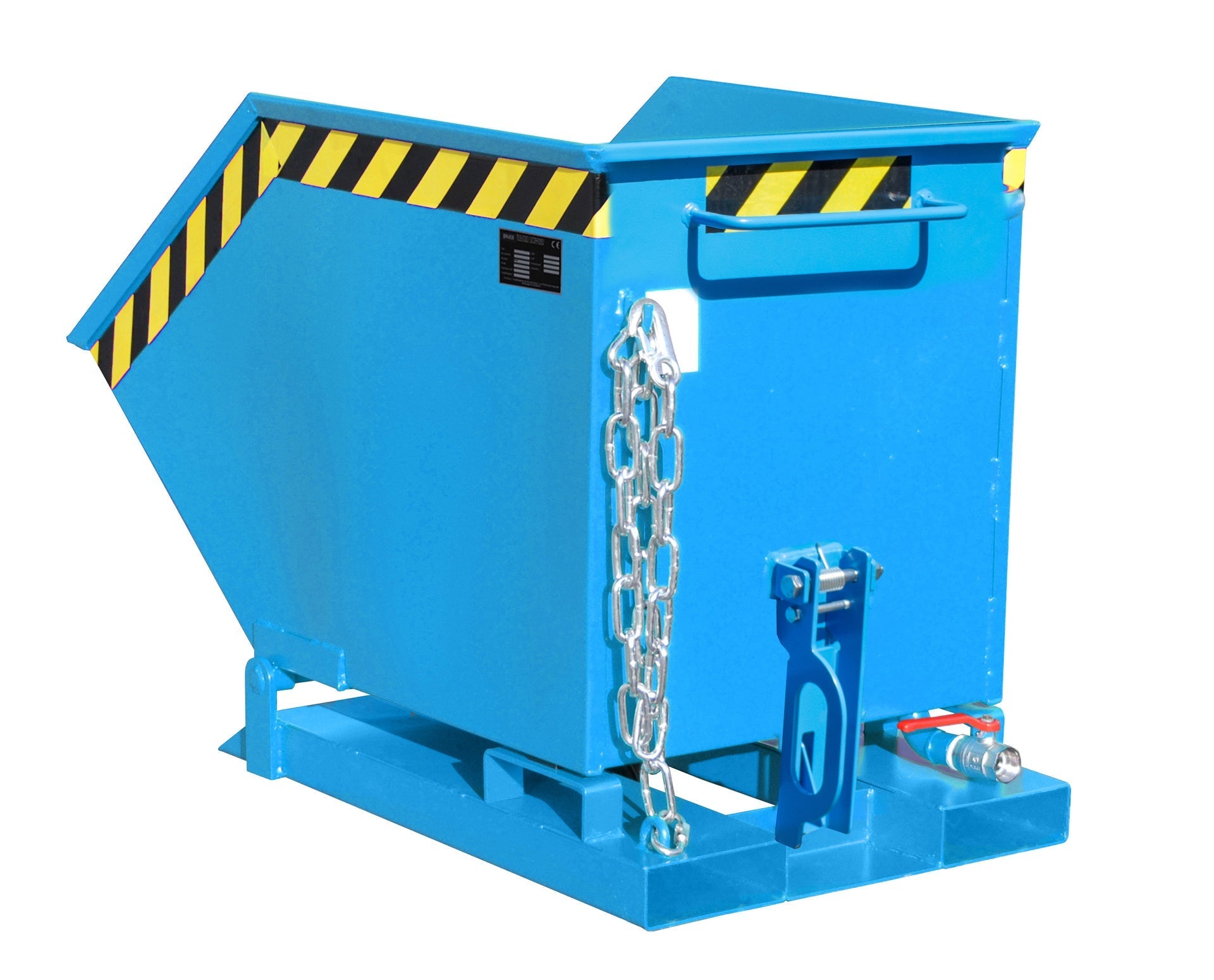 Späne - Kippmulde SKK 250, lackiert, Lichtblau - Staplertechnik24 - 4541 - 08 - 0000 - 3