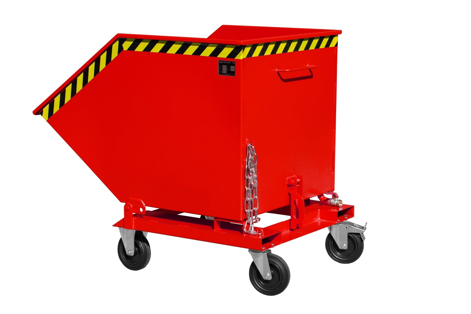 Späne - Kippmulde SKK 800, lackiert, Feuerrot - Staplertechnik24 - 4541 - 11 - 0000 - 2