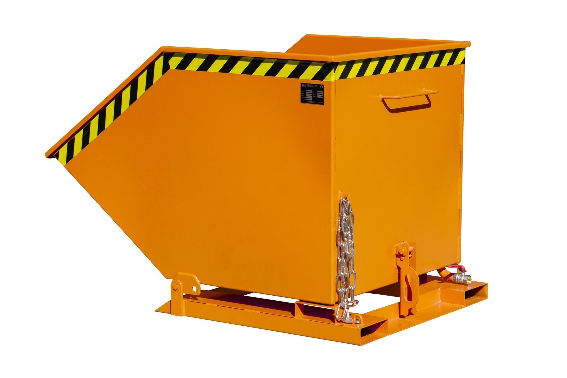 Späne - Kippmulde SKK 800, lackiert, Gelborange - Staplertechnik24 - 4541 - 11 - 0000 - 1