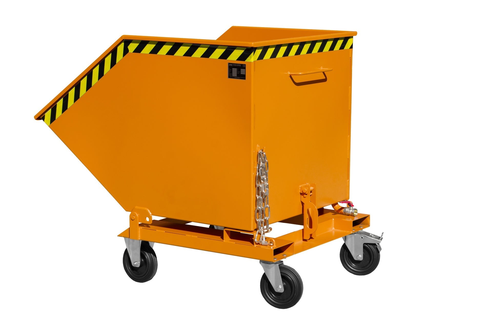 Späne - Kippmulde SKK 800, lackiert, Gelborange - Staplertechnik24 - 4541 - 11 - 0000 - 1