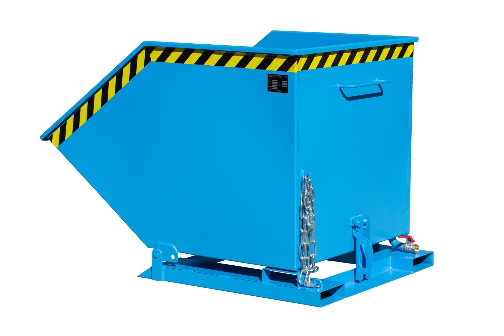 Späne - Kippmulde SKK 800, lackiert, Lichtblau - Staplertechnik24 - 4541 - 11 - 0000 - 3