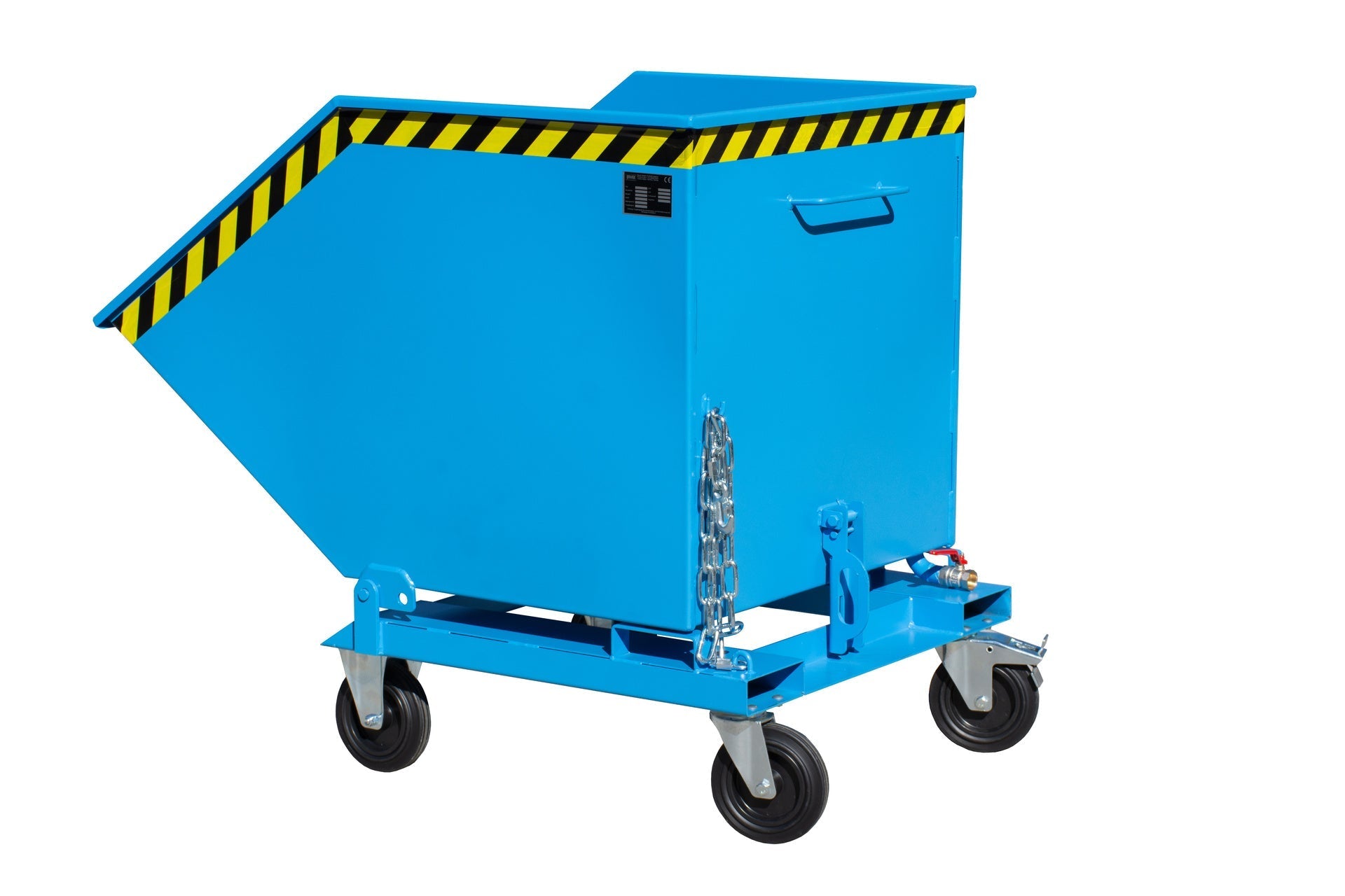 Späne - Kippmulde SKK 800, lackiert, Lichtblau - Staplertechnik24 - 4541 - 11 - 0000 - 3
