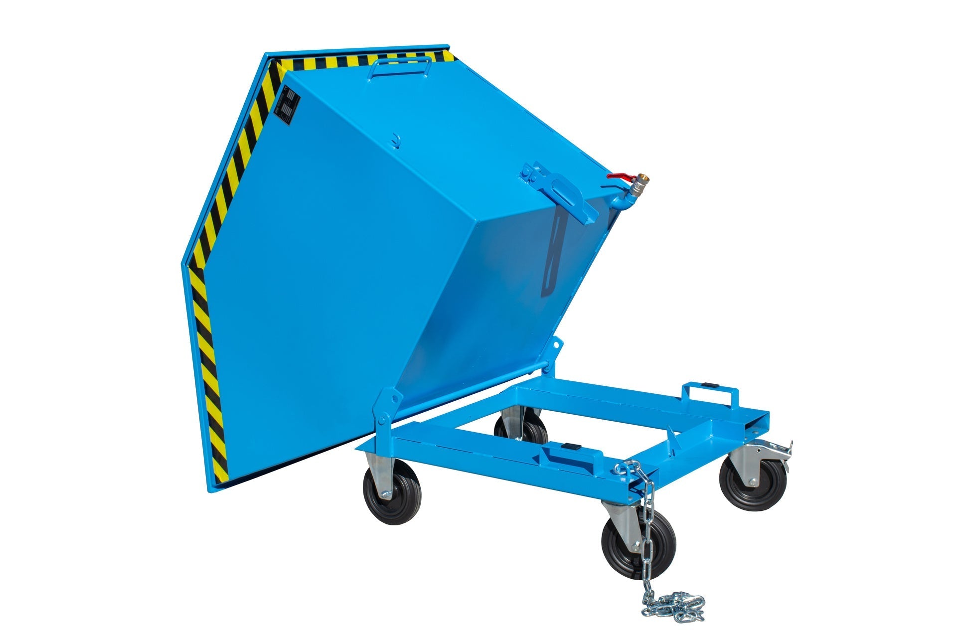 Späne - Kippmulde SKK 800, lackiert, Lichtblau - Staplertechnik24 - 4541 - 11 - 0000 - 3