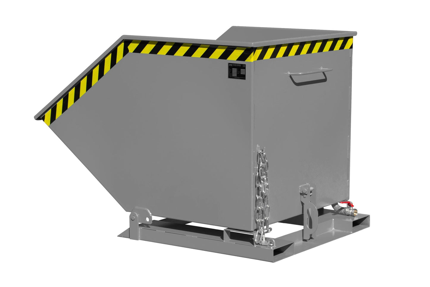 Späne - Kippmulde SKK 800, lackiert, Mausgrau - Staplertechnik24 - 4541 - 11 - 0000 - 5