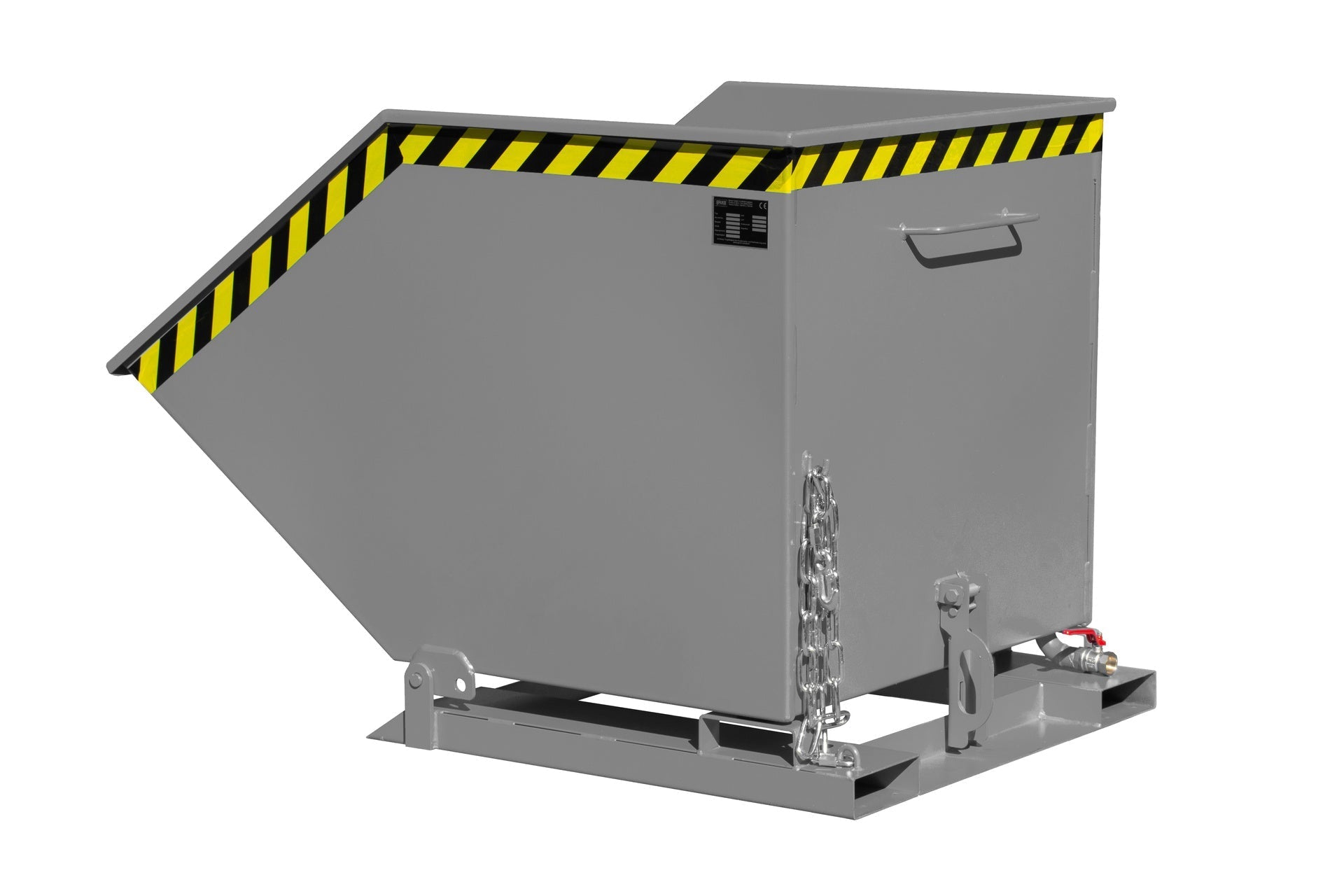 Späne - Kippmulde SKK 800, lackiert, Mausgrau - Staplertechnik24 - 4541 - 11 - 0000 - 5