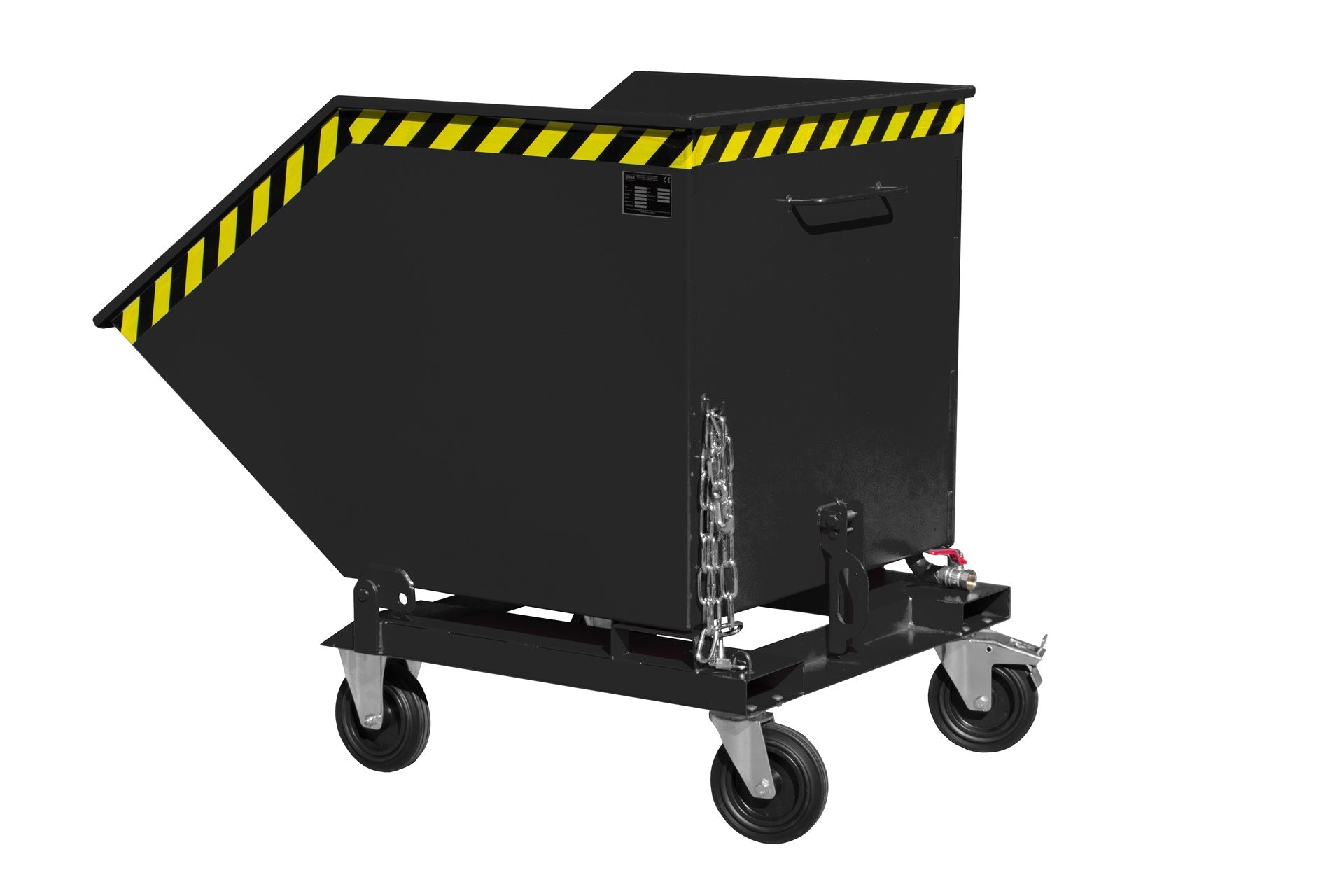 Späne - Kippmulde SKK 800, lackiert, Schwarzgrau - Staplertechnik24 - 4541 - 11 - 0000 - 16