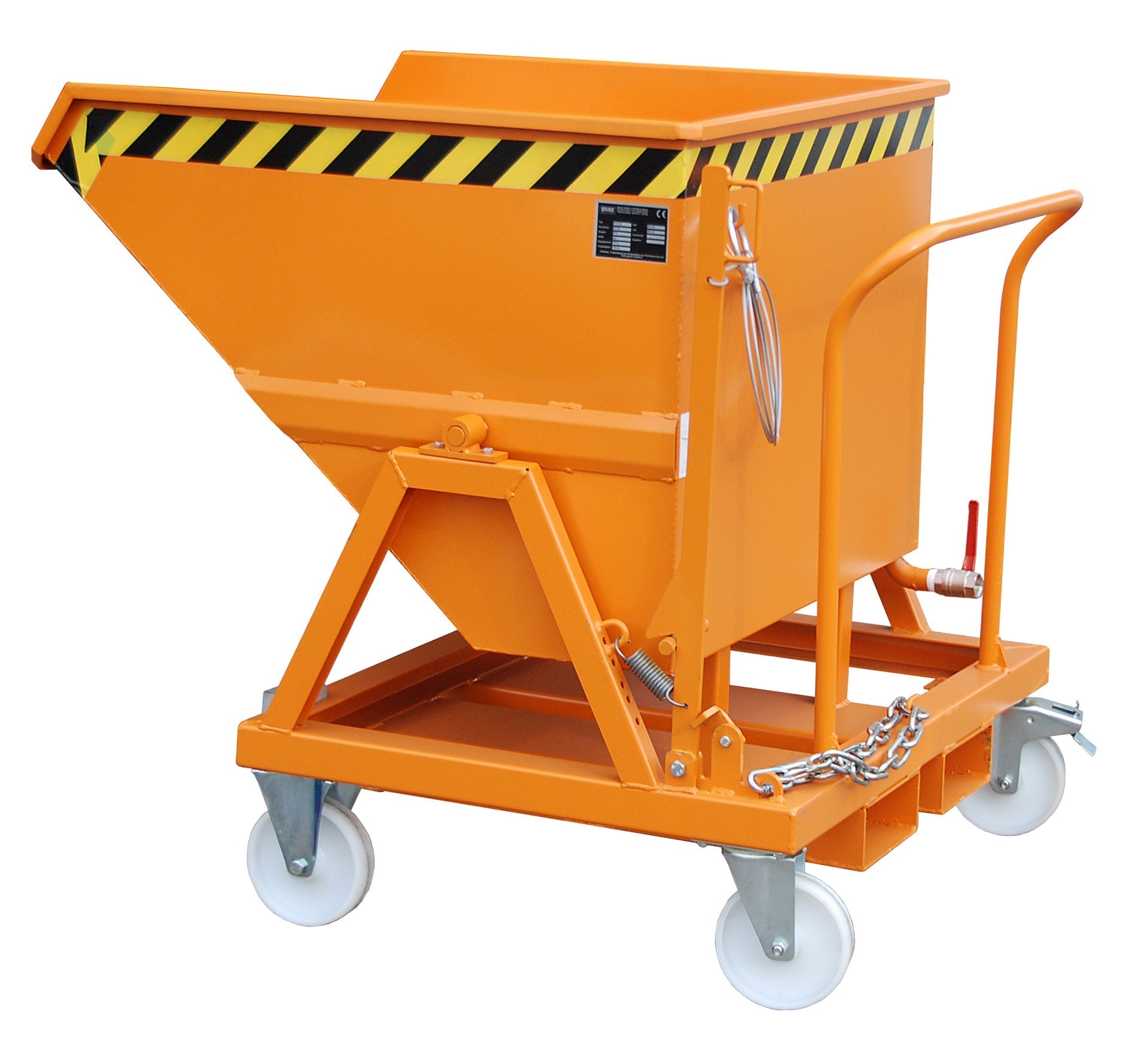 Späne - Kippmulde SKS 400, lackiert, Gelborange - Staplertechnik24 - 4541 - 18 - 0000 - 1