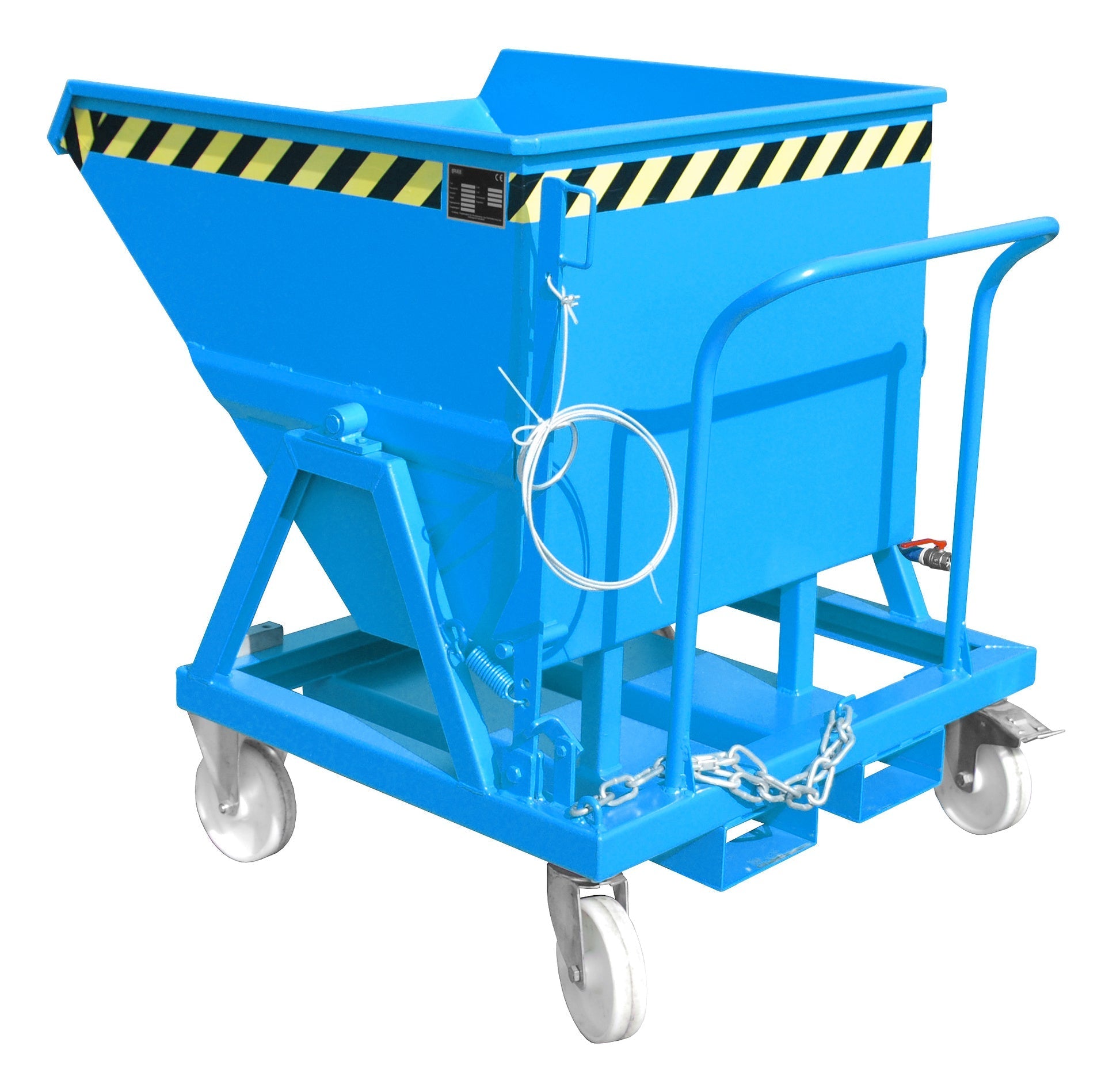 Späne - Kippmulde SKS 400, lackiert, Lichtblau - Staplertechnik24 - 4541 - 18 - 0000 - 3