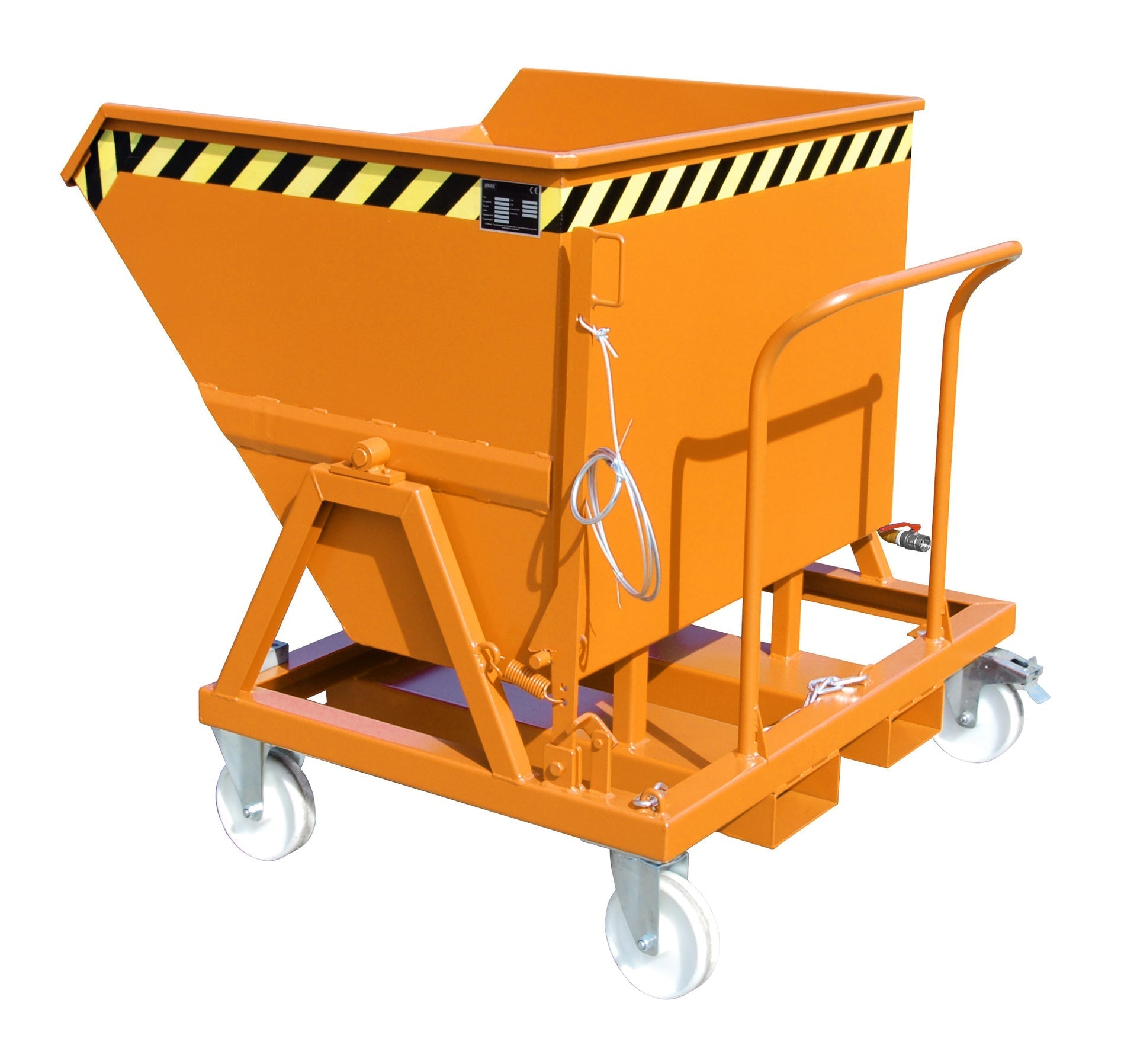 Späne - Kippmulde SKS 550, lackiert, Gelborange - Staplertechnik24 - 4541 - 19 - 0000 - 1